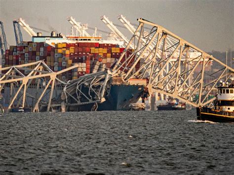 ship collides with bridge baltimore